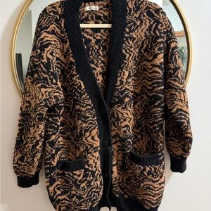 UGG Black and Tan Women's Cardigan